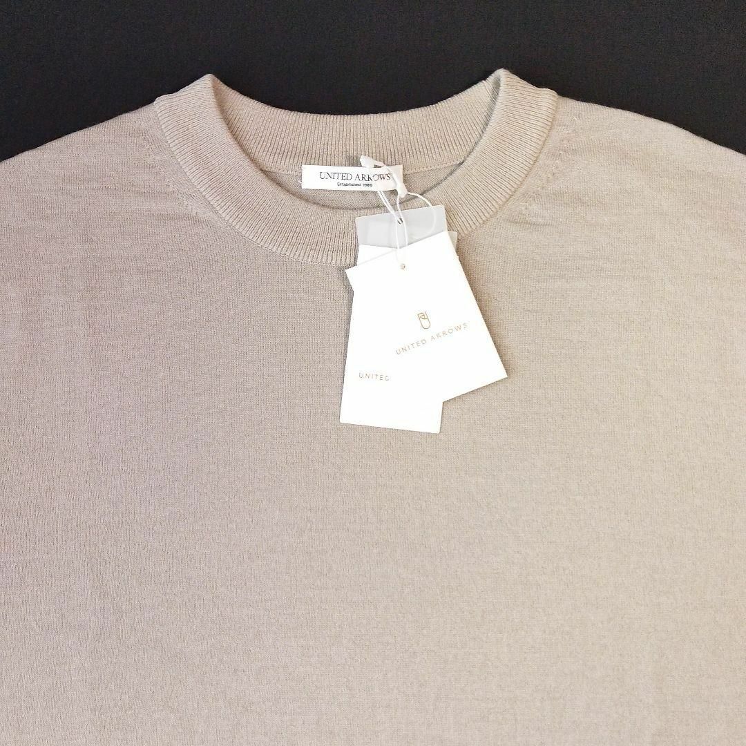 UNITED ARROWS(ユナイテッドアローズ)の【 未使用 】ハイツイスト WO ニットTEE S【 BEIGE 】 メンズのトップス(ニット/セーター)の商品写真