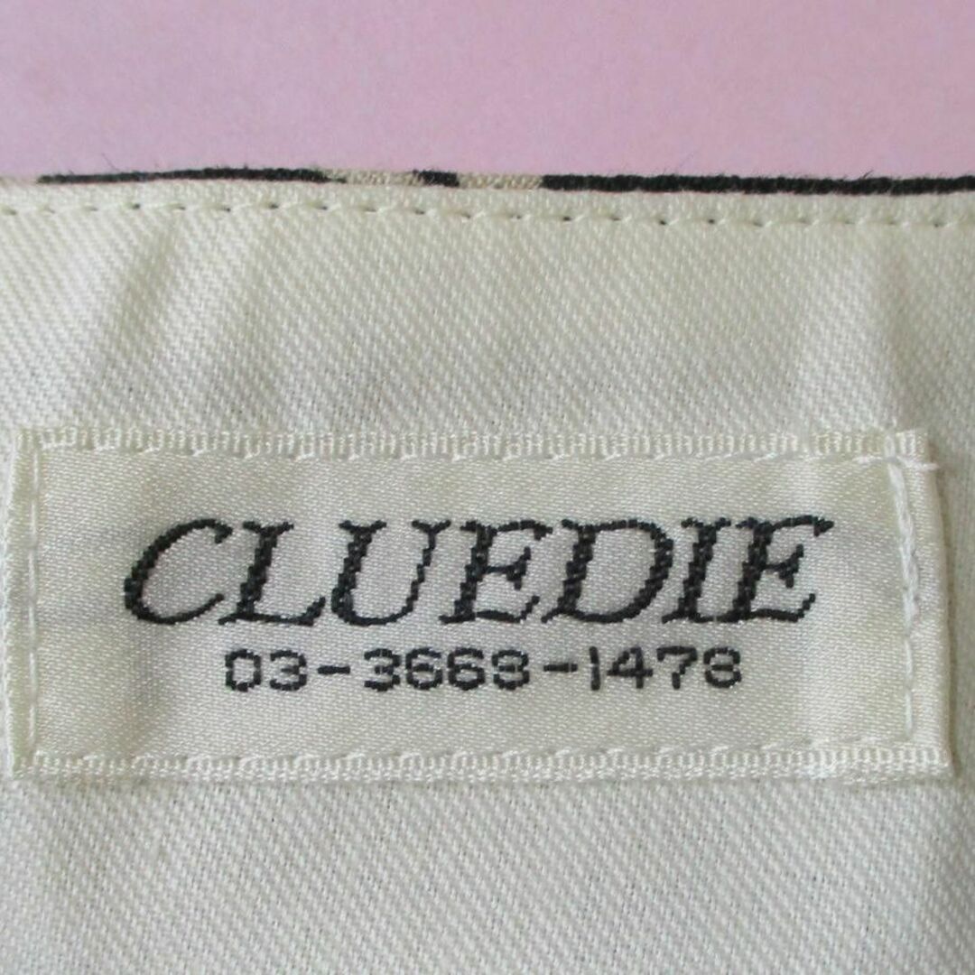 【CLUEDIE】フレアスカート　柄スカート　バイカラー　膝丈　ボタニカル柄11 レディースのスカート(ひざ丈スカート)の商品写真