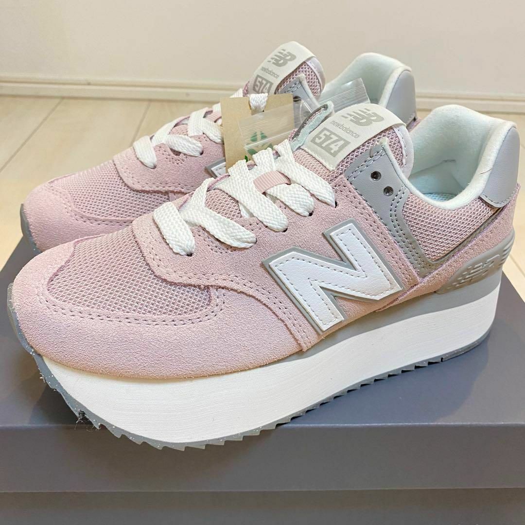 New Balance - 【新品!】23.5cm ニューバランス 574厚底スニーカー