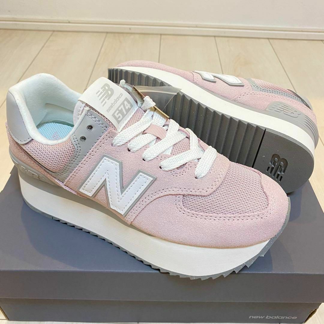New Balance - 【新品!】23.5cm ニューバランス 574厚底スニーカー