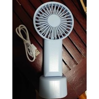 ハンディ扇風機 充電式 hook handy fan 💙ラベンダーブルー1台(扇風機)