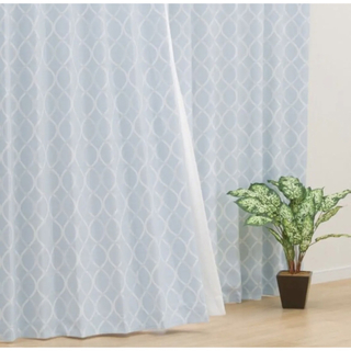 ニトリ(ニトリ)のニトリ パターン2 ターコイズブルー 100×200(カーテン)