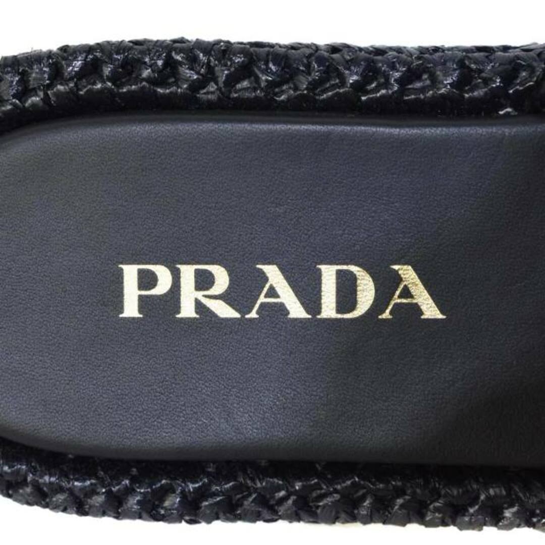 PRADA - PRADA 23SS クロシェ フラットフォーム スライドサンダル ロゴ