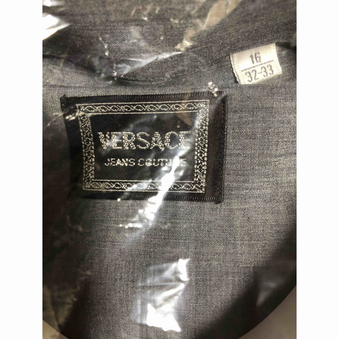 GIANNI    VERSACE   Yシャツ   長袖　グレー