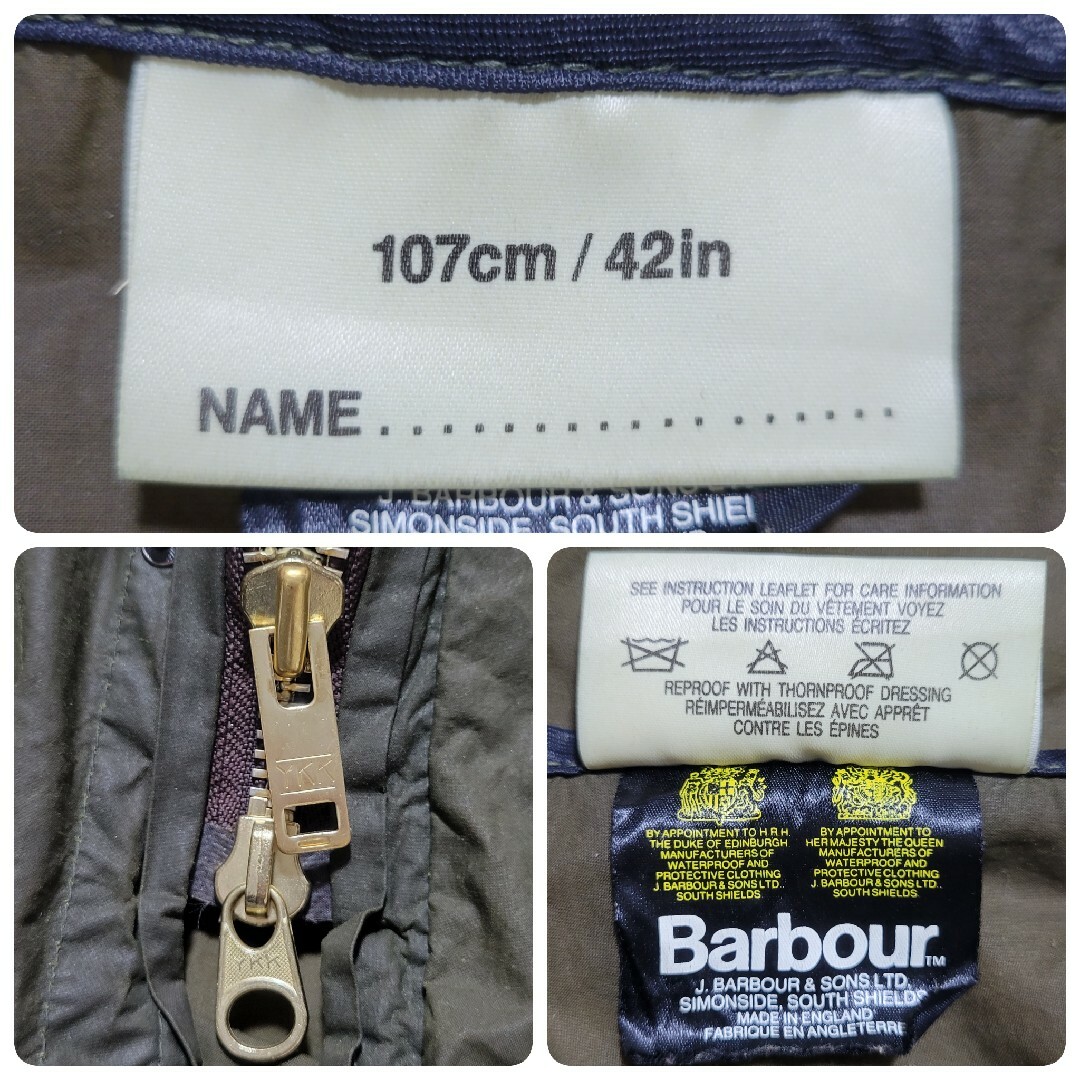 Barbour - 【極極稀少】バブアー ダーハム ダラム 2ワラント YKK Barbour - 【極極稀少】バブアー ダーハム ダラム 2ワラント YKK