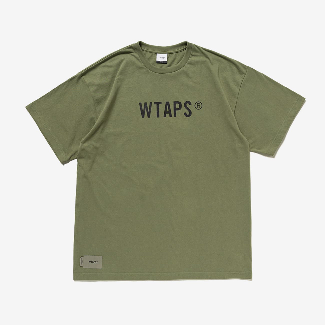 新品Wtaps Sign / SS /Cotton "Olive Drab" L