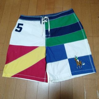 ポロラルフローレン(POLO RALPH LAUREN)の4095 最終価格新品ラルフローレントランクス型海水パンツ　34(水着)