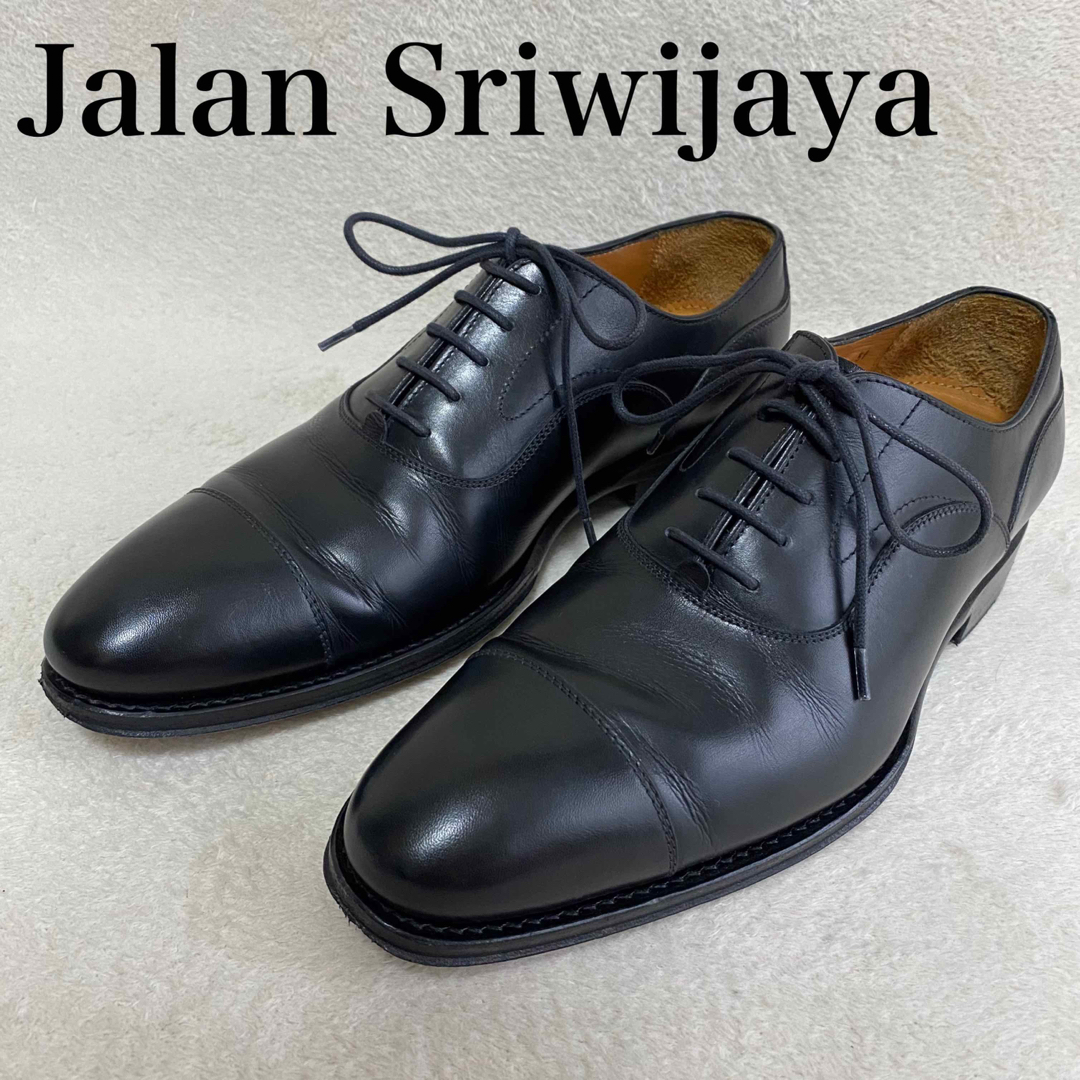 JALAN SRIWIJAYA 5 1/2 24cm位　ストレートチップ　黒 | フリマアプリ ラクマ