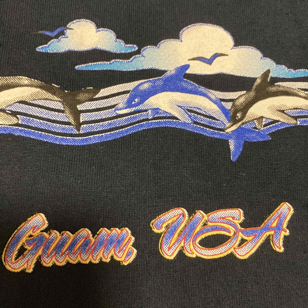 GUAM USA グアム　ドルフィン　イルカ　Tシャツ　メンズ　L    良品 メンズのトップス(Tシャツ/カットソー(半袖/袖なし))の商品写真