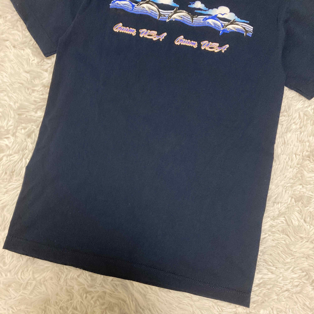 GUAM USA グアム　ドルフィン　イルカ　Tシャツ　メンズ　L    良品 メンズのトップス(Tシャツ/カットソー(半袖/袖なし))の商品写真