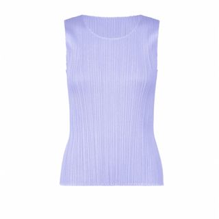 プリーツプリーズイッセイミヤケ(PLEATS PLEASE ISSEY MIYAKE)のプリーツプリーズ　タンクトップ　JK141 サイズ3 LIGHT BLUE(タンクトップ)