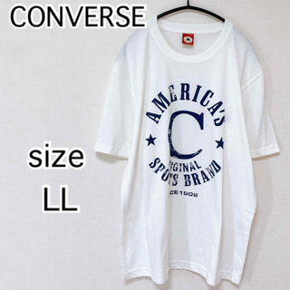 コンバース(CONVERSE)のコンバース　converse プリント　Tシャツ　ホワイト　LL(Tシャツ/カットソー(半袖/袖なし))