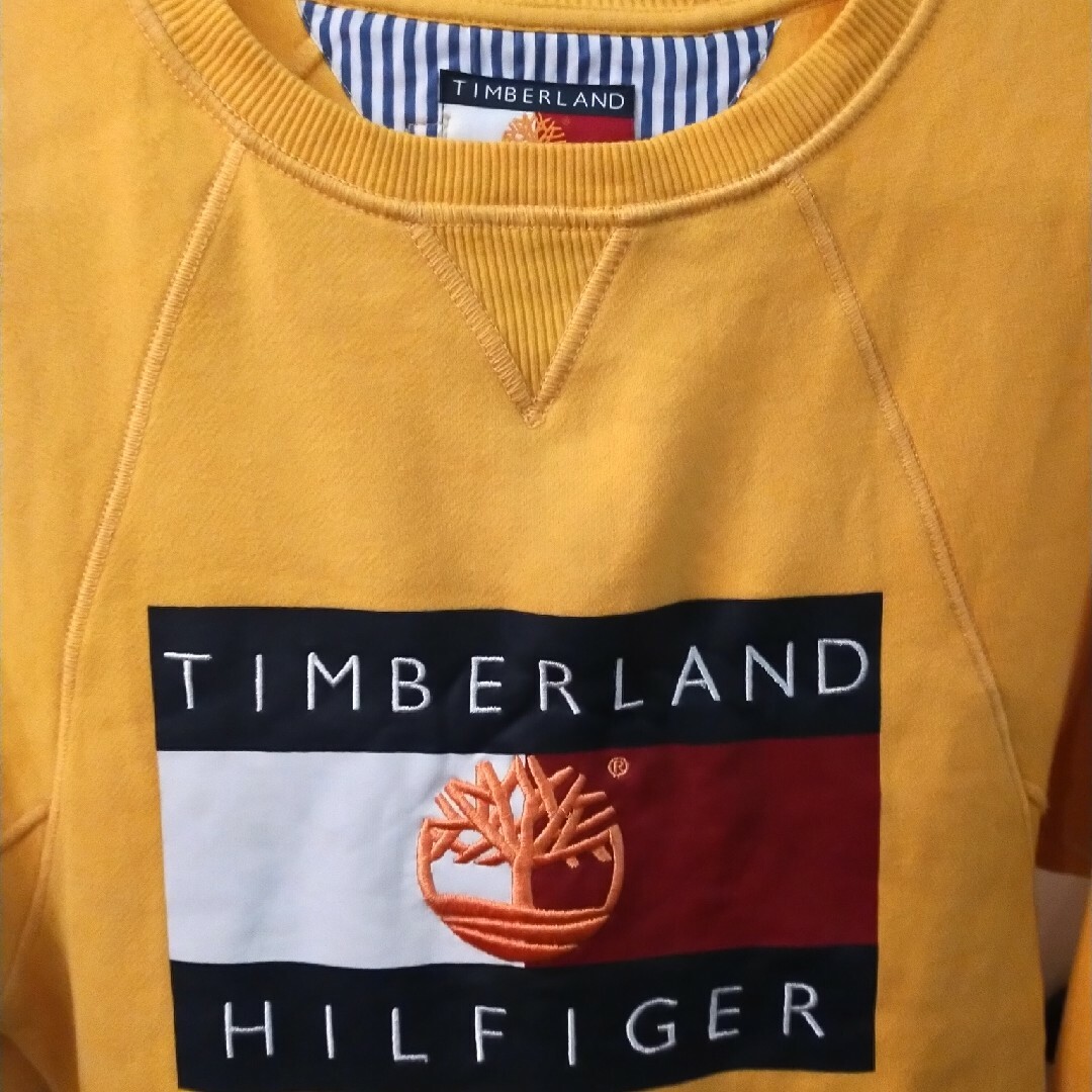 TOMMY HILFIGER(トミーヒルフィガー)のティンバー トミー コラボ フラッグスウェットワンピース レディースのワンピース(ロングワンピース/マキシワンピース)の商品写真