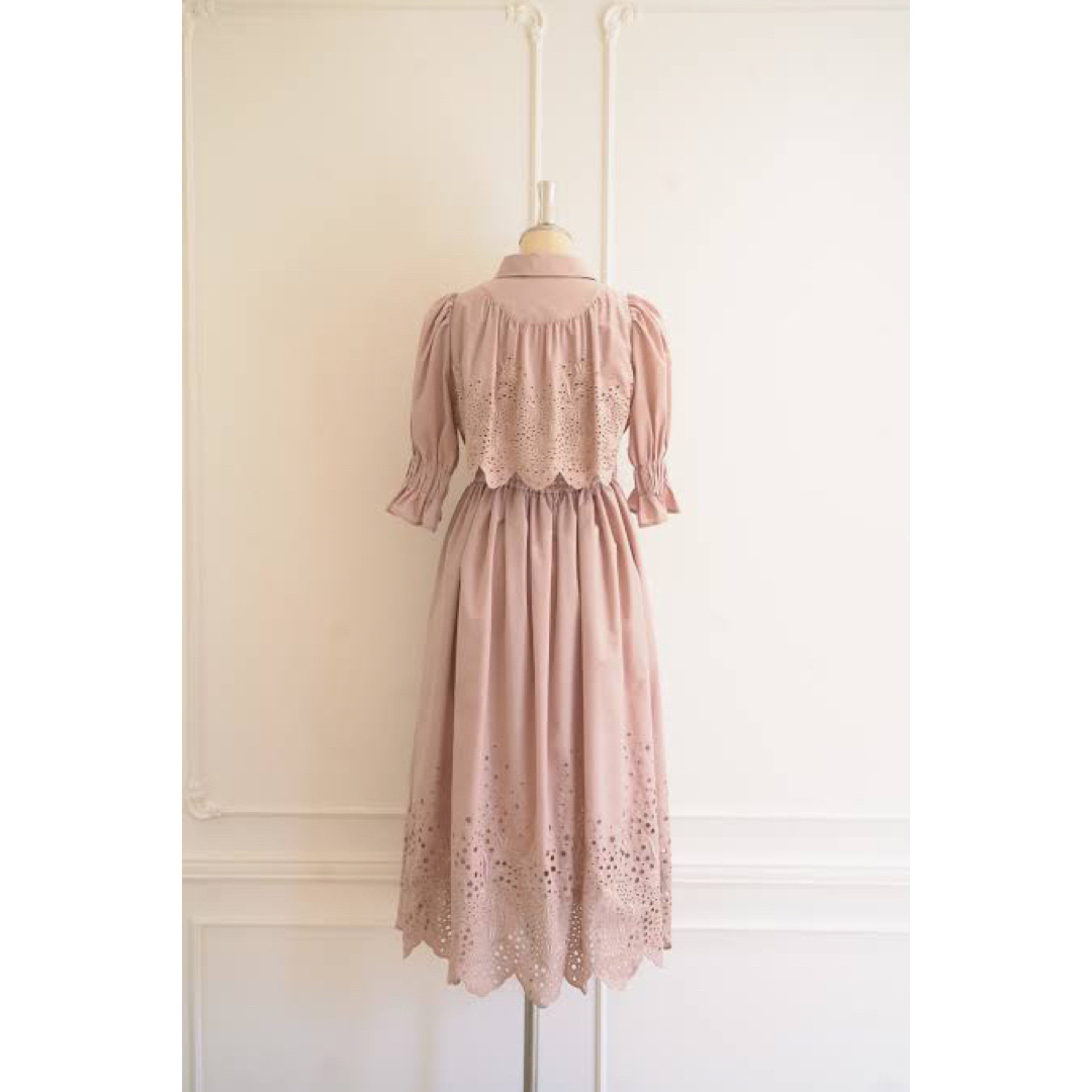 Back Lace Midi Shirt Dress Sサイズ