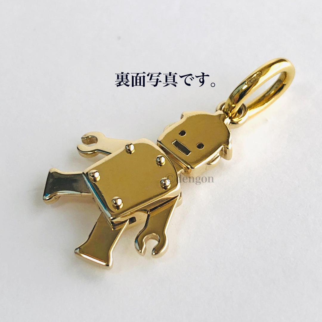 【希少】ポメラート チャーム ロボット K18WG&YG ペンダントトップ 【希少】ポメラート チャーム ロボット K18WG&YG ペンダントトップ