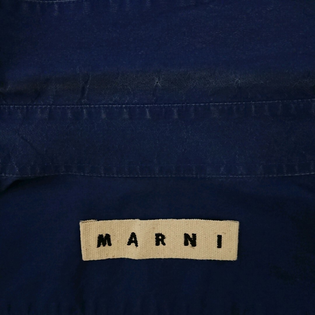 に値下げ! MARNI マルニ バイカラー イタリア製 メンズ 長袖 シャツ