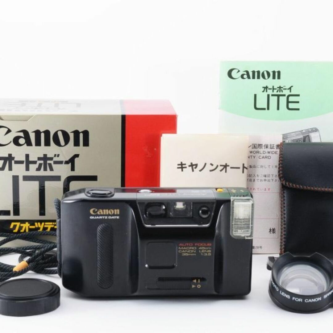 新品級 Canon Autoboy LITE クオーツデイト 元箱付 F066