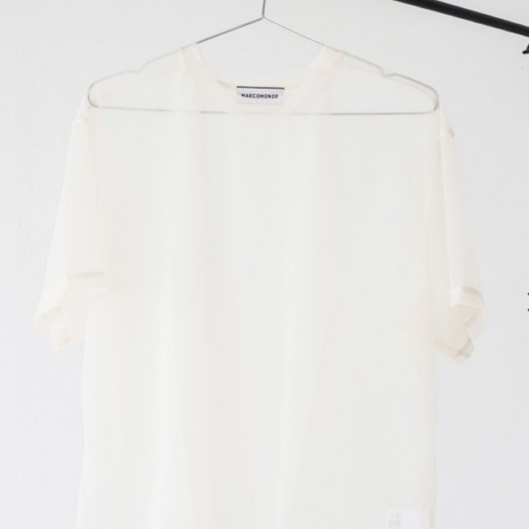 MARCOMONDE sheer T Shirts ホワイト