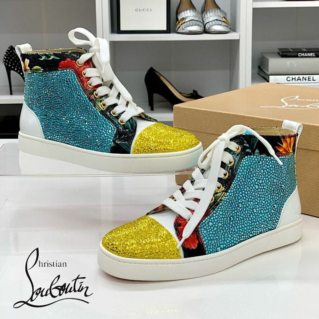 CHRISTIAN LOUBOUTIN スワロフスキー ルブタン スニーカー-