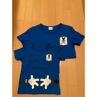 ベルメゾン(ベルメゾン)の【親子ペア夏物】ベルメゾン★ディズニー ミッキー 半袖Tシャツ★110/Sサイズ(Tシャツ/カットソー)