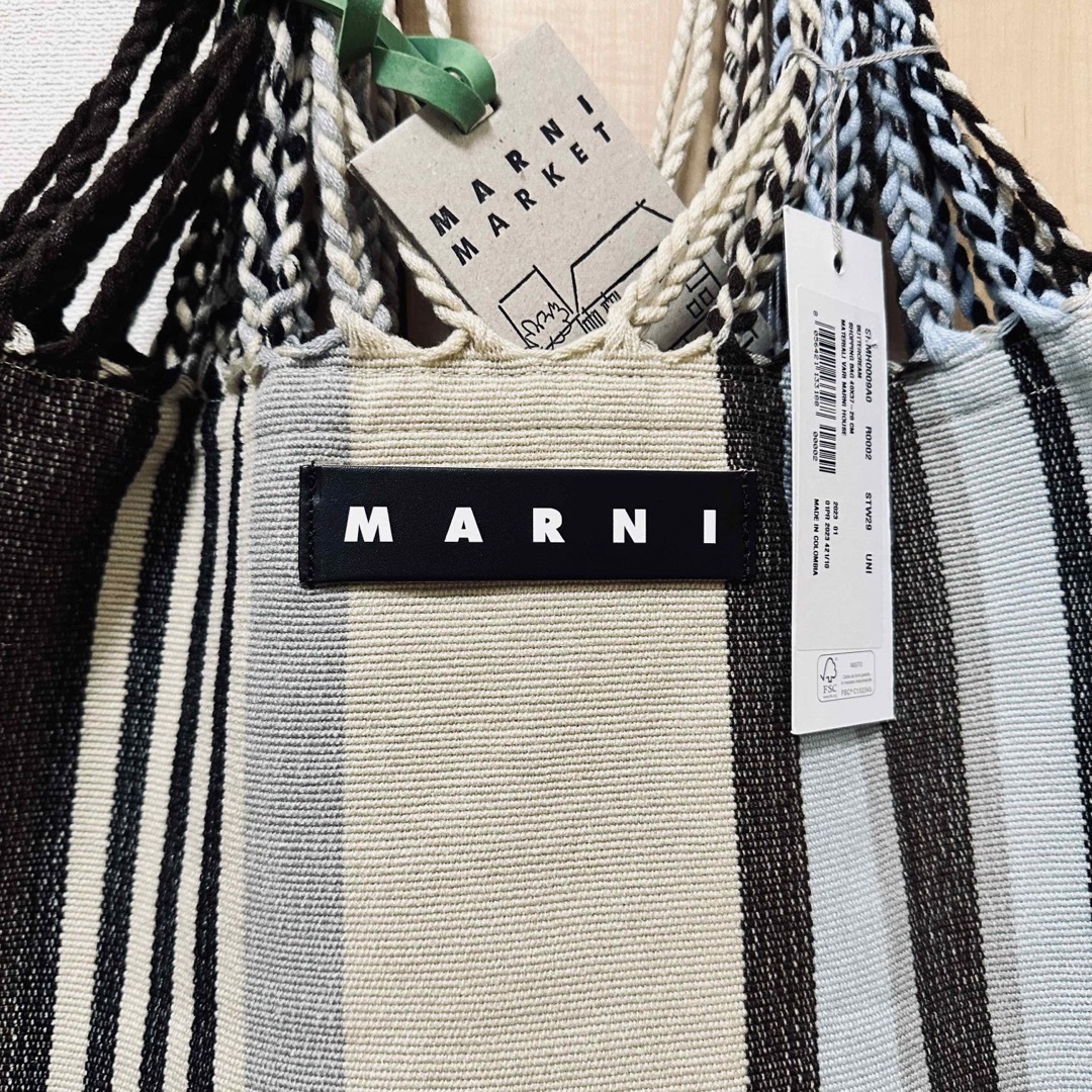 保存袋付　MARNI　マルニマーケット ニットバック