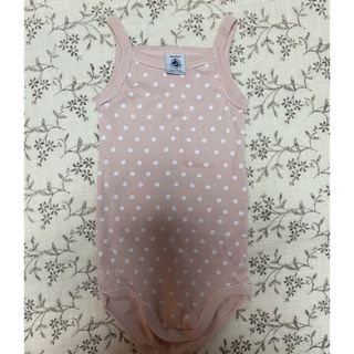 プチバトー(PETIT BATEAU)のプチバトー　キャミソール　ロンパース　18m(肌着/下着)