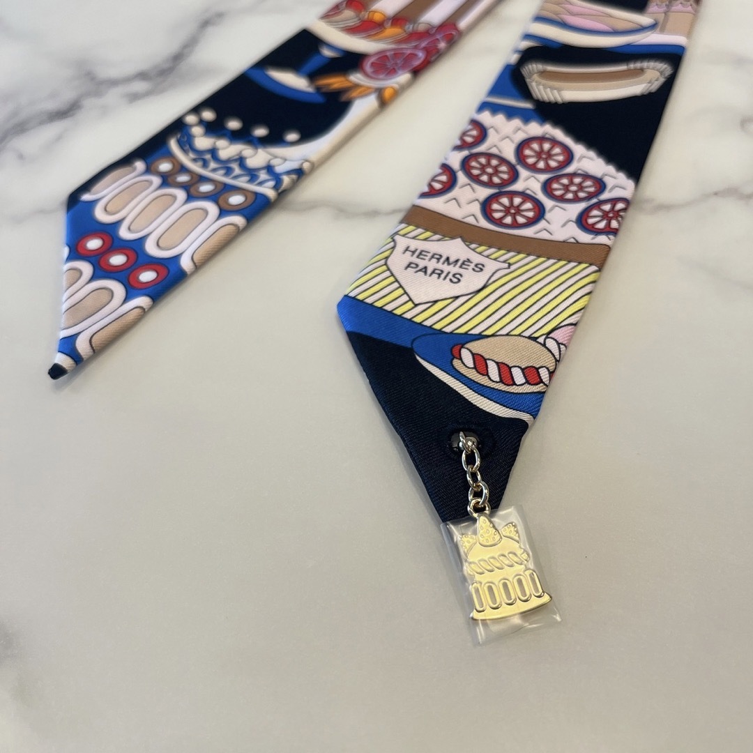 新品 エルメス ツイリー パティスリーフランセーズ 黒-