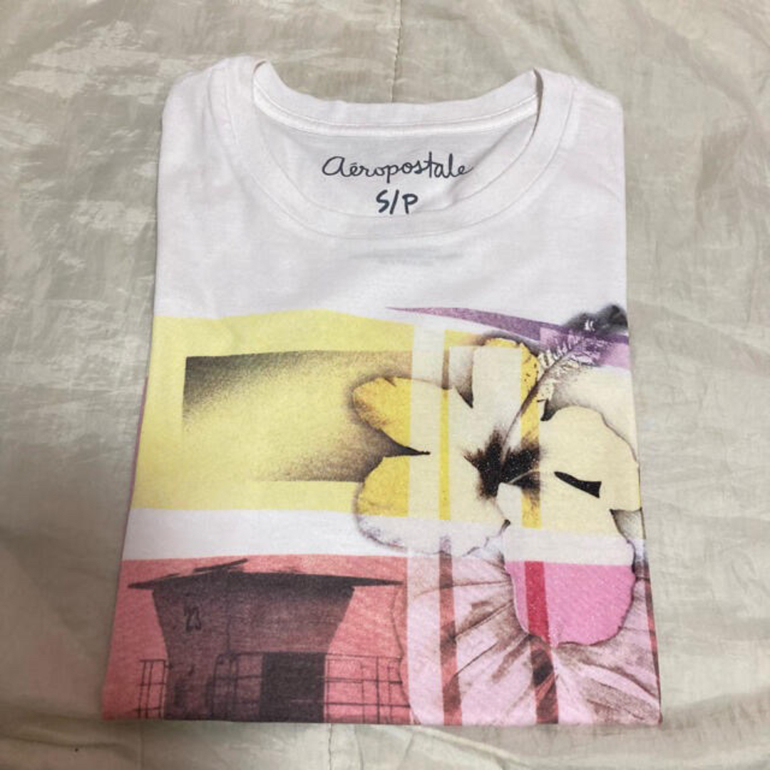 AEROPOSTALE(エアロポステール)の美品☆エアロポステールＴシャツ2着セットブルー白ホリスターアメリカンイーグル レディースのトップス(Tシャツ(半袖/袖なし))の商品写真