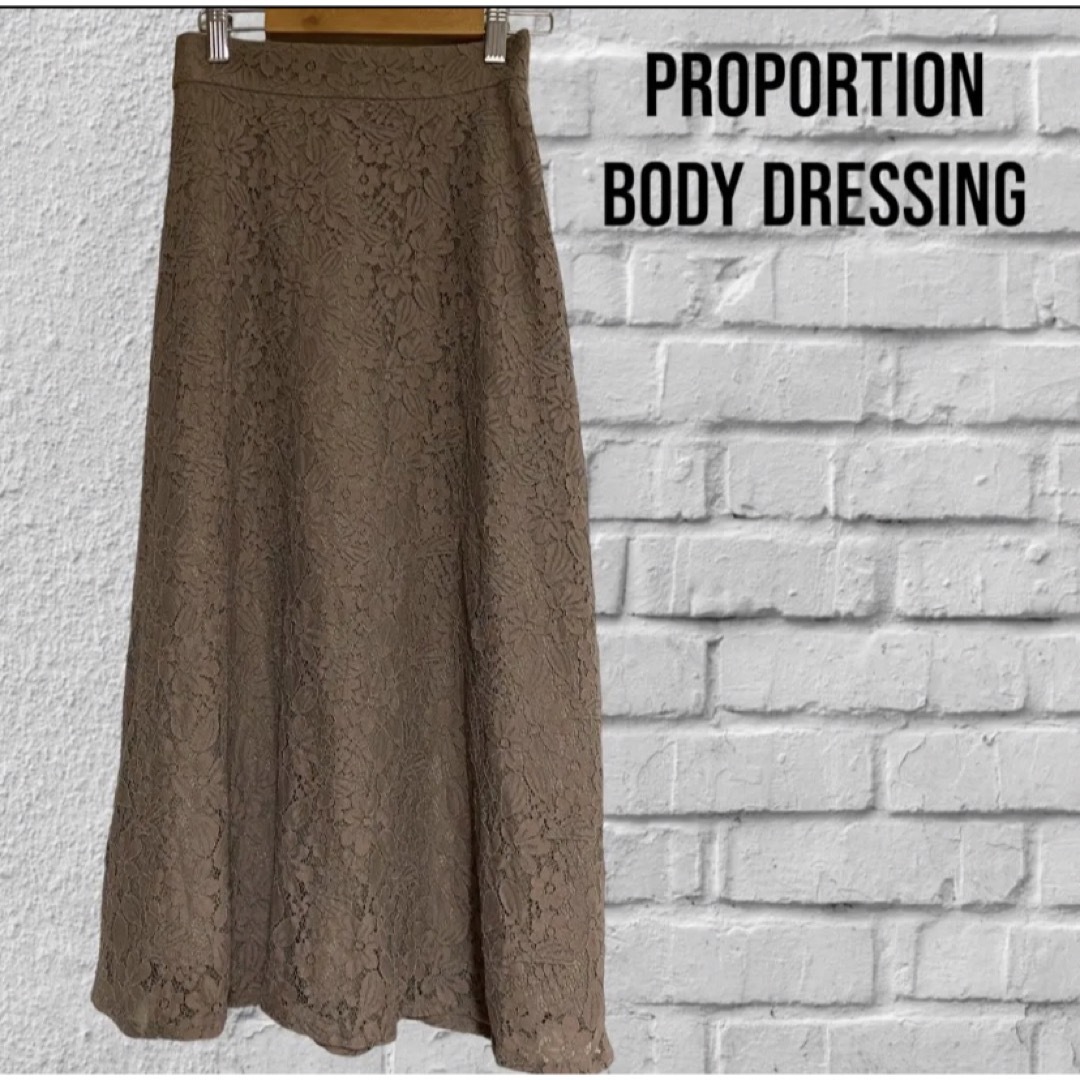PROPORTION BODY DRESSING(プロポーションボディドレッシング)のプロポーションボディドレッシング　レース　スカート　S 1 レディースのスカート(ひざ丈スカート)の商品写真