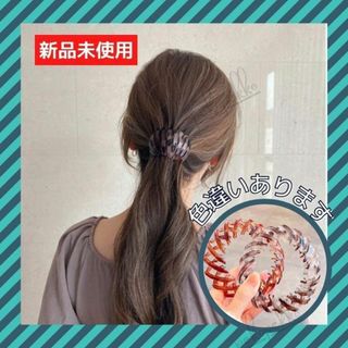 新品未使用　ヘアアクセサリー　【クリムゾンレッド】(バレッタ/ヘアクリップ)