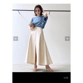 アパルトモンドゥーズィエムクラス(L'Appartement DEUXIEME CLASSE)のアパルトモン  マークケンリードミノタン　Front Slit Skirt 36(ロングスカート)