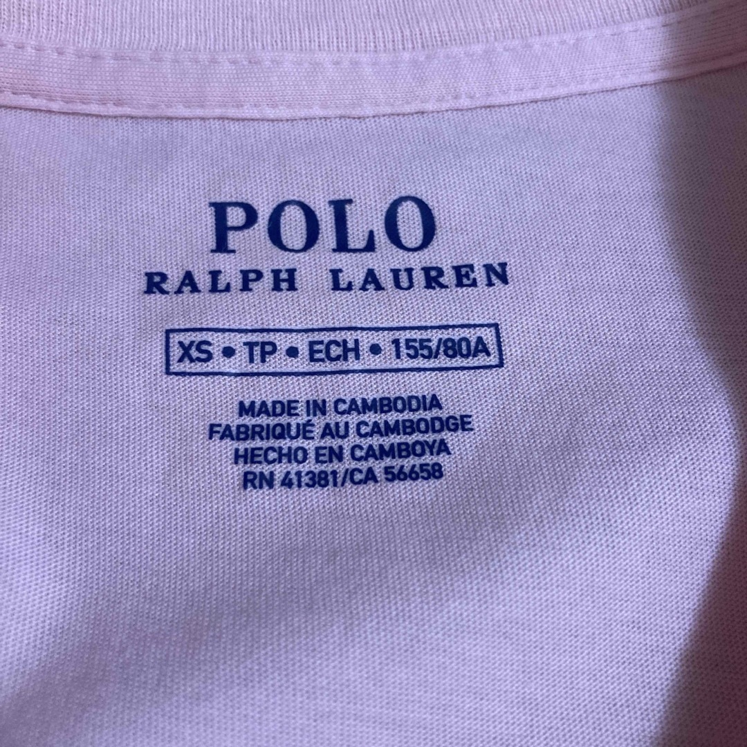 POLO RALPH LAUREN(ポロラルフローレン)のポロ☆ラルフローレン★ピンクTシャツ☆XSサイズ★ レディースのトップス(Tシャツ(半袖/袖なし))の商品写真