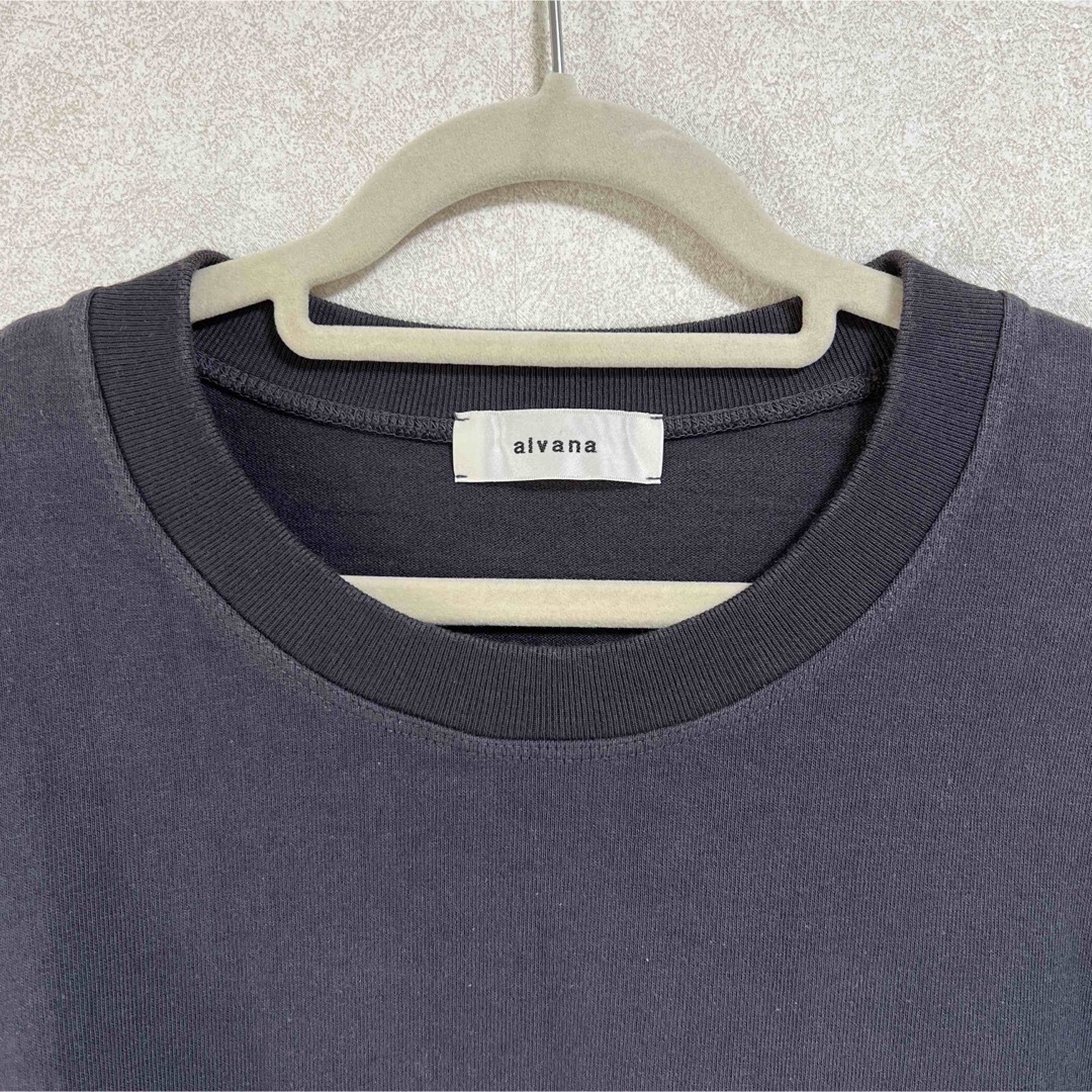 alvana(アルヴァナ)のalvana  アルヴァナ　Tシャツ　カットソー　トップス　レディース　黒 レディースのトップス(Tシャツ(半袖/袖なし))の商品写真