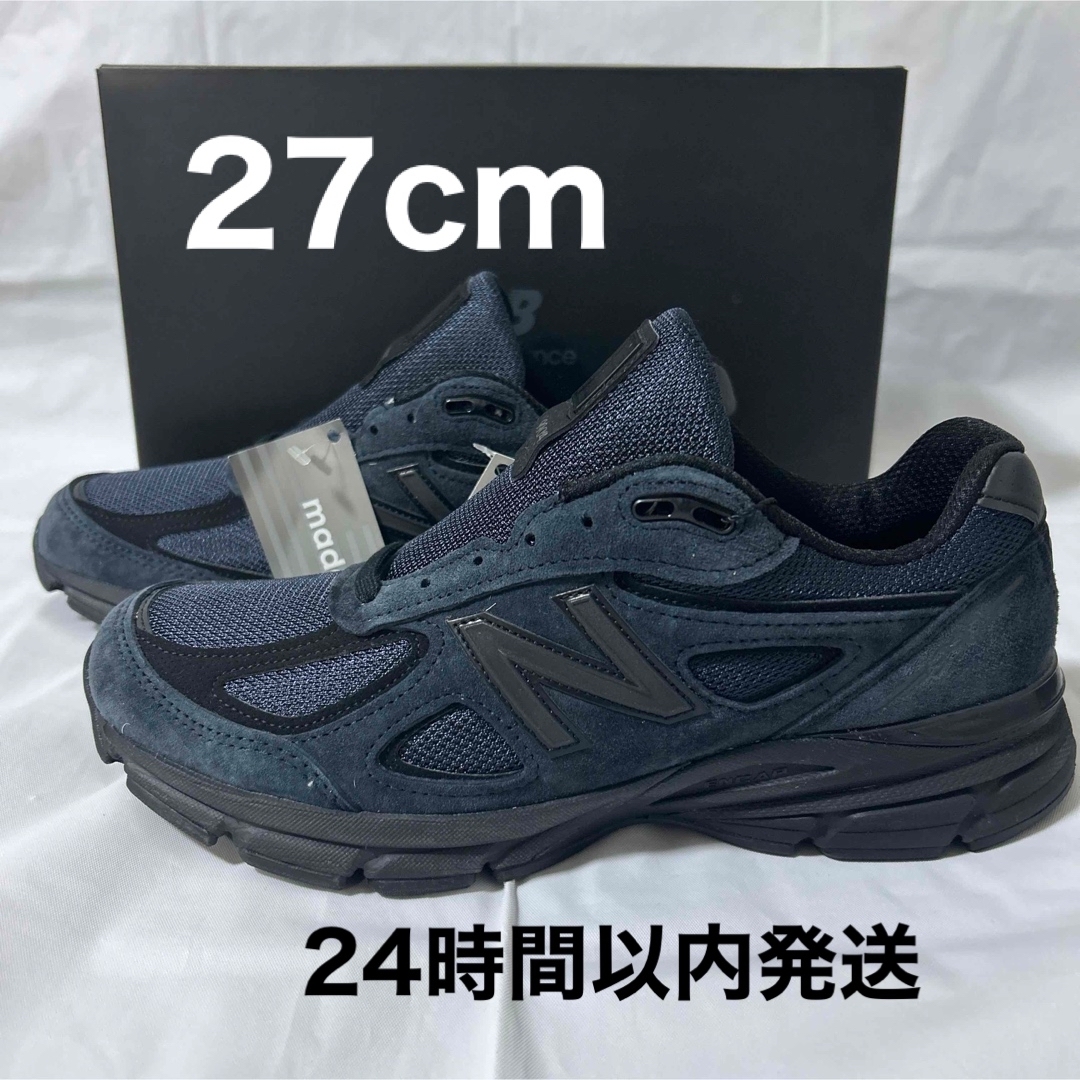 靴/シューズニューバランス　ジョウンド　990V4ネイビ