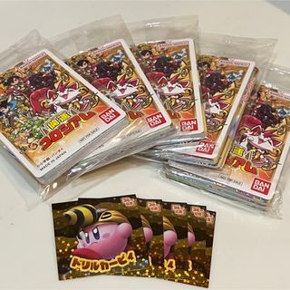 5パックセットのコロコロコミック8月号付録デュエマ開運コロシアム&カービィシール(Box/デッキ/パック)