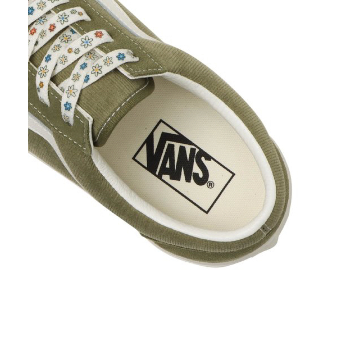 VANS(ヴァンズ)の25cm  US企画【VANS】カーキ×花柄　オールドスクール レディースの靴/シューズ(スニーカー)の商品写真