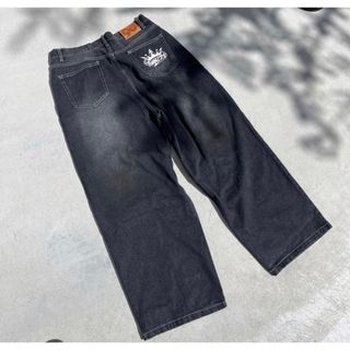 9090 King Logo Vintage Like Denim Black(デニム/ジーンズ)