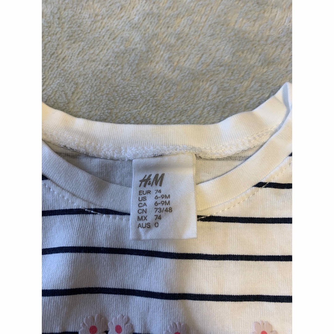 ZARA KIDS(ザラキッズ)のボーダートップス＆チュールスカート キッズ/ベビー/マタニティのベビー服(~85cm)(スカート)の商品写真