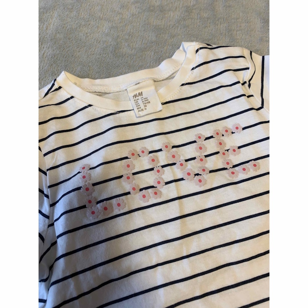 ZARA KIDS(ザラキッズ)のボーダートップス＆チュールスカート キッズ/ベビー/マタニティのベビー服(~85cm)(スカート)の商品写真