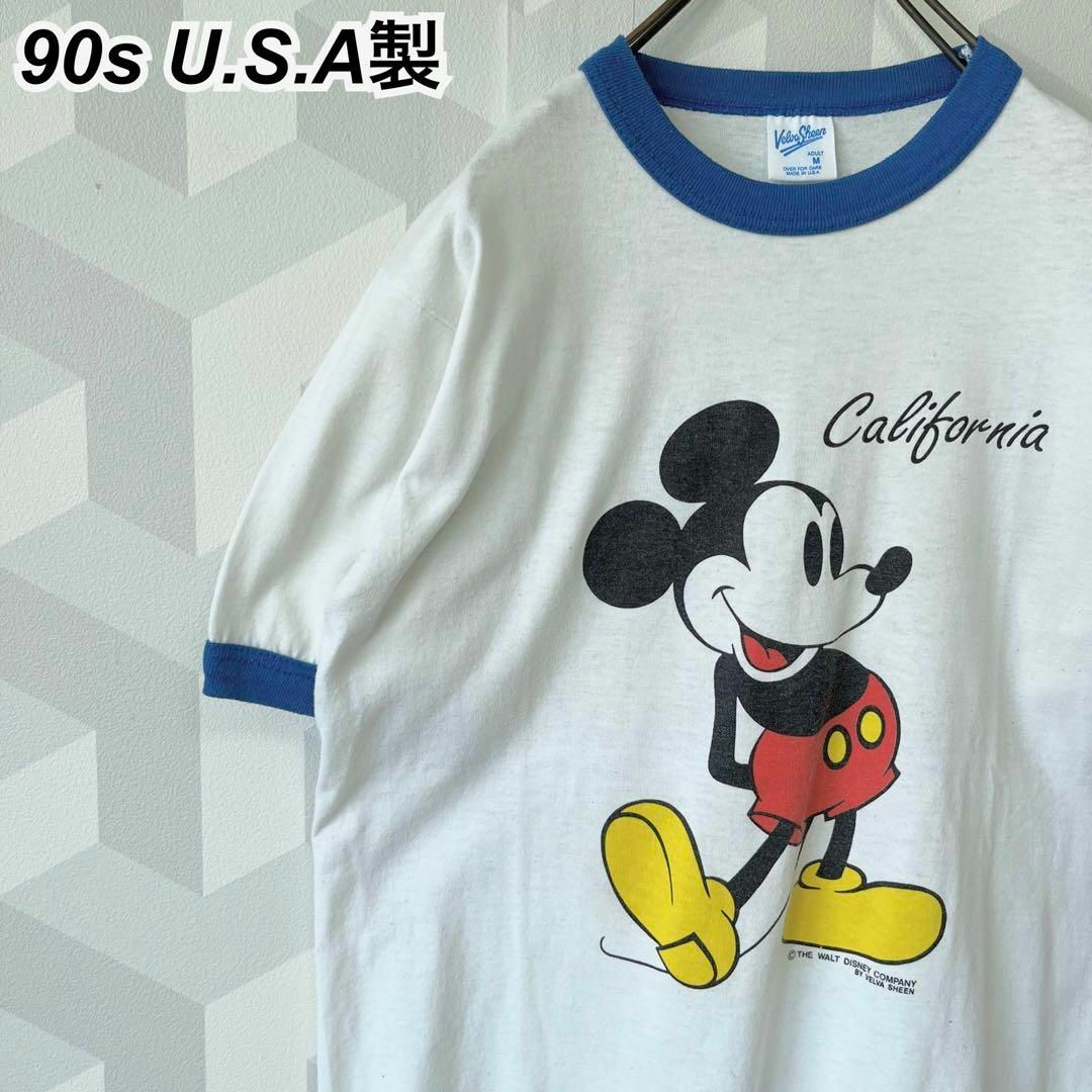 【希少】USA製 ヴィンテージ ヴェルバシーン ミッキーマウス リンガーtシャツ | フリマアプリ ラクマ