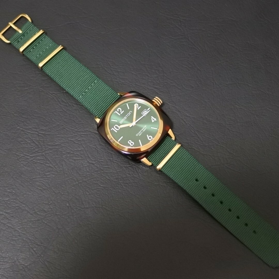 BEAMS(ビームス)の【美品】BRISTON ブリストン Clubmaster 40mm メンズ時計 レディースのファッション小物(腕時計)の商品写真