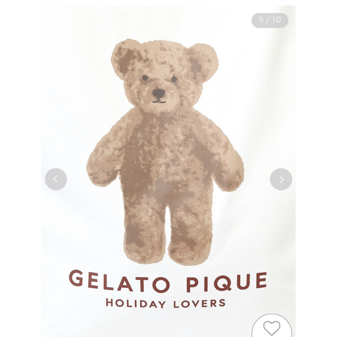 gelato pique(ジェラートピケ)の新品未使用タグ付き　gelato pique【HOLIDAY】ベアプリントトート レディースのバッグ(トートバッグ)の商品写真