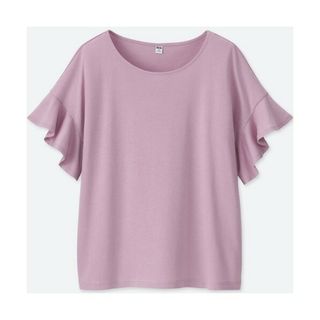 ユニクロ(UNIQLO)の♡週末限定価格♡UNIQLO♡フリルスリーブＴ♡(Tシャツ(半袖/袖なし))