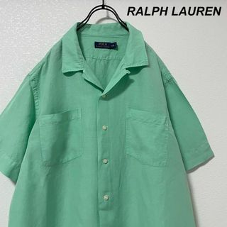 フラワープリント 90s ラルフローレン オープンカラーシャツ ADAMS XXL