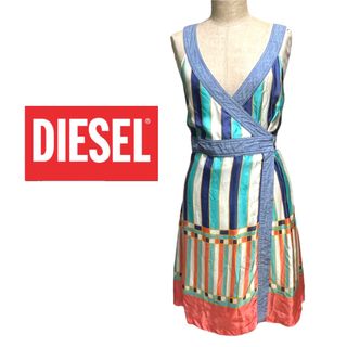 ディーゼル(DIESEL)のDIESEL ラップ キャミソール ラップ ワンピース(ミニワンピース)