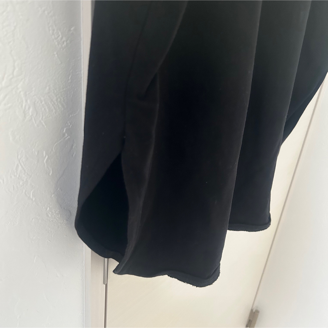 GU(ジーユー)のジーユー♡ヘビーウェイトオーバーサイズT♡五分袖♡ブラック♡黒♡大きいサイズ レディースのトップス(Tシャツ(半袖/袖なし))の商品写真