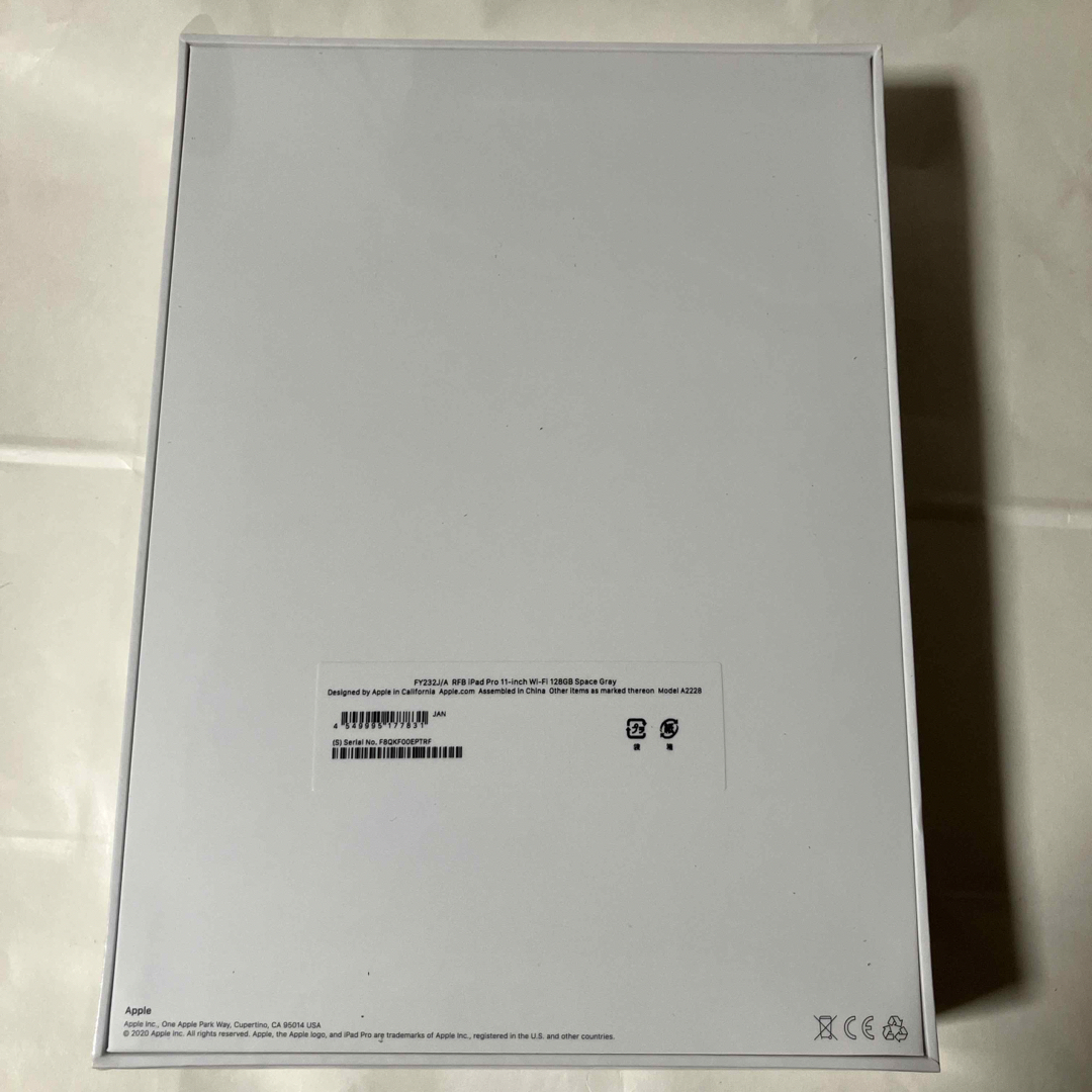 iPad Pro第2世代 128GB スペースグレイFY232J/A 11インチ iPad Pro第2世代 128GB スペースグレイFY232J/A 11インチ