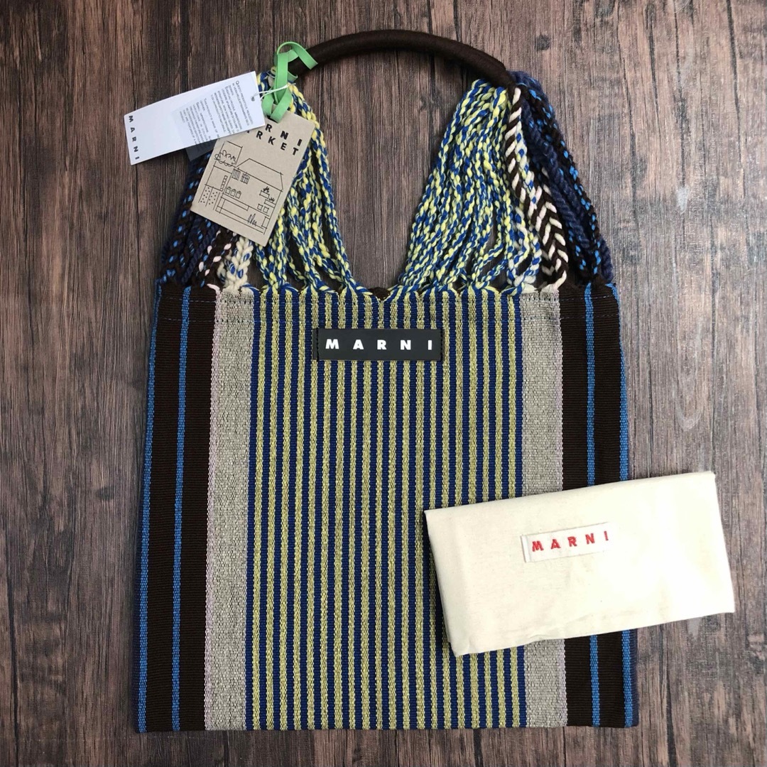 新品未使用 MARNI マルニ フラワーカフェ ハンモックバッグ マルチカラー