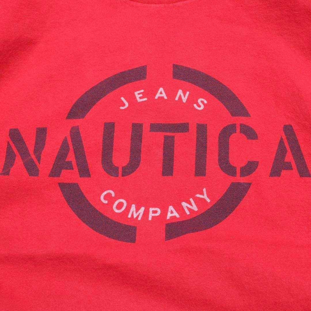 NAUTICA(ノーティカ)のNAUTICA JEANS ビッグロゴマーク XLサイズ程 古着 Tシャツ メンズのトップス(Tシャツ/カットソー(半袖/袖なし))の商品写真