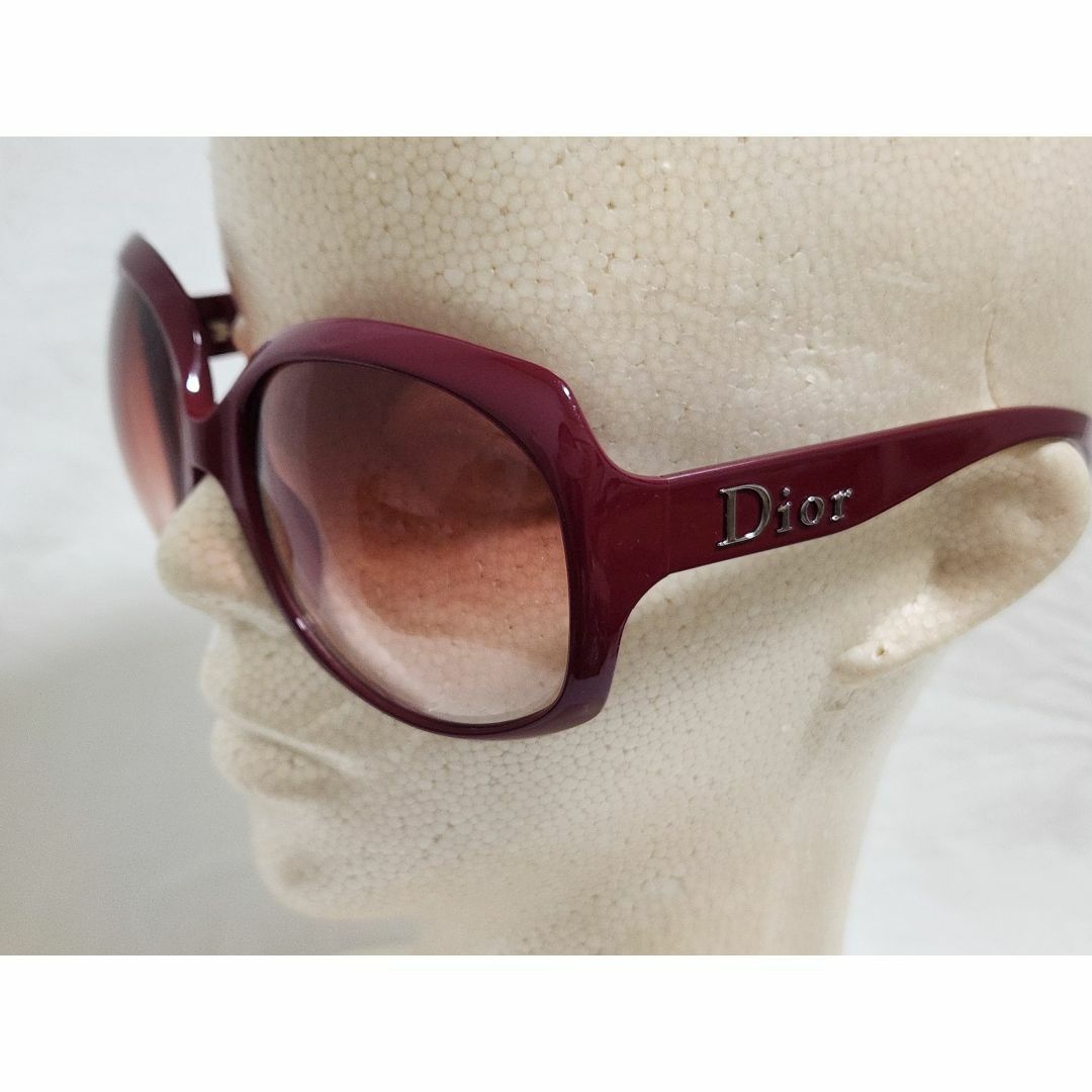 正規 浜崎あゆみ着 Dior グロッシー ロゴ ビッグレンズルージュサングラス赤